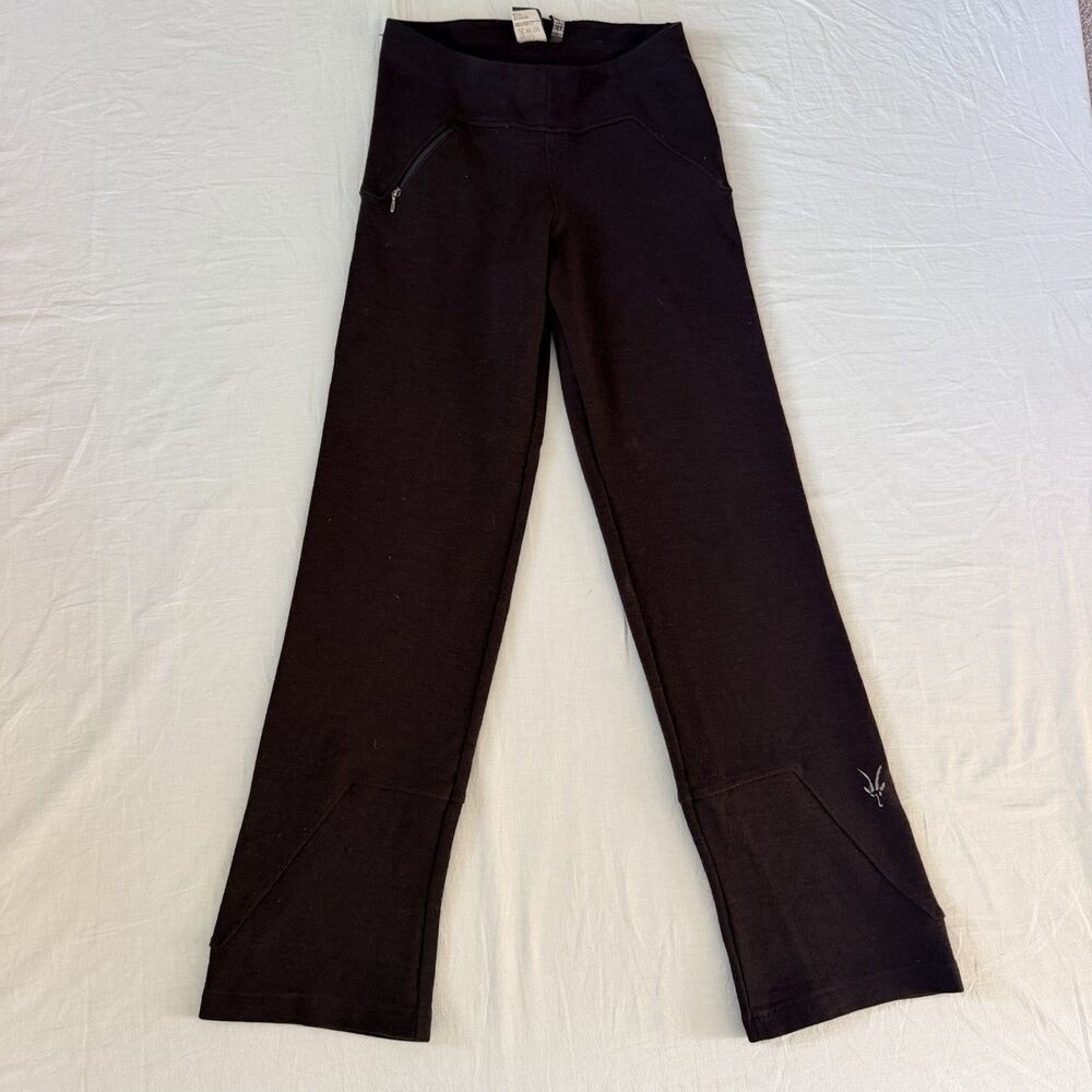 Ibex New Zealand Merino Wool Pants S Brown Bootcut Flare Hiking Outdoor Y2K